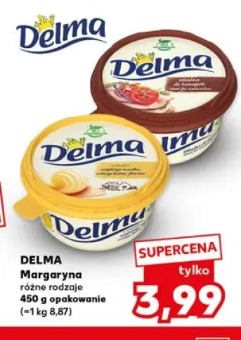 Margaryna idealna do kanapek Delma +1 wariant