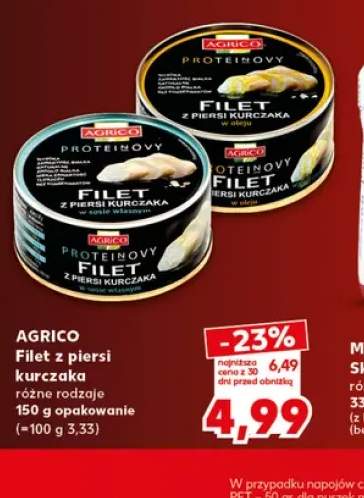 Filet z piersi kurczaka w oleju Agrico +1 wariant