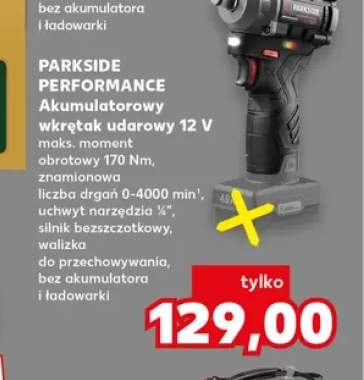 Akumulatorowy wkrętak udarowy Parkside Performance