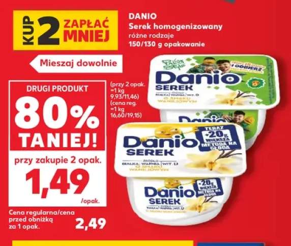 Serek homogenizowany Danio