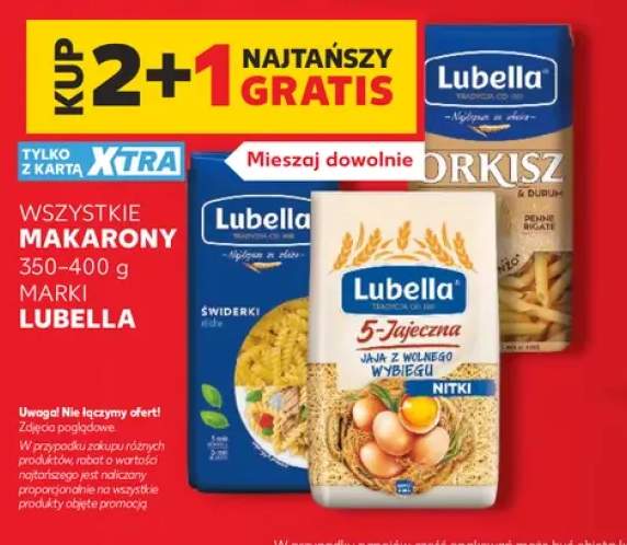 Makarony Lubella +3 warianty