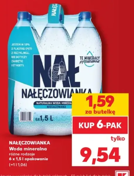 Woda mineralna Nałęczowianka 6-pak 1,5 l