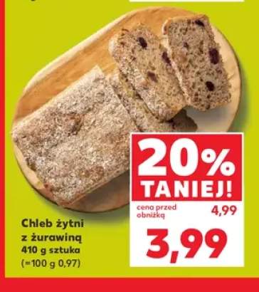 Chleb żytni z żurawiną
