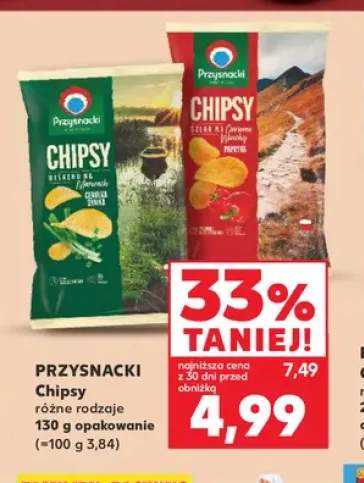 Chipsy cebulka dymka Przysnacki +1 wariant
