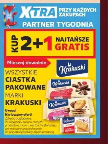 Ciastka pakowane marki Krakuski +3 warianty