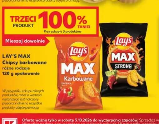 Chipsy karbowane Lay's MAX Paprika +1 wariant