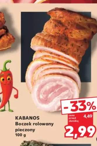 Boczek rolowany pieczony Kabanos