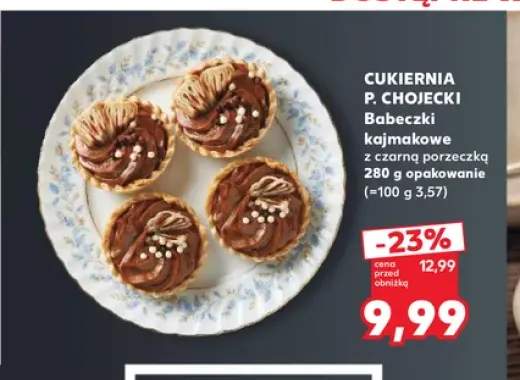 Babeczki kajmakowe z czarną porzeczką Cukiernia P. Chojecki