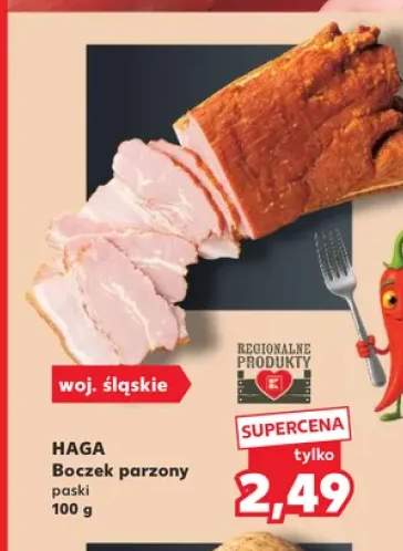 Boczek parzony paski Haga