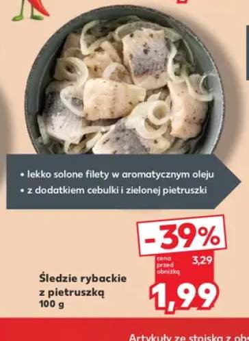 Śledzie rybackie z pietruszką