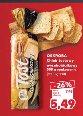 Chleb tostowy wysokobiałkowy Oskroba