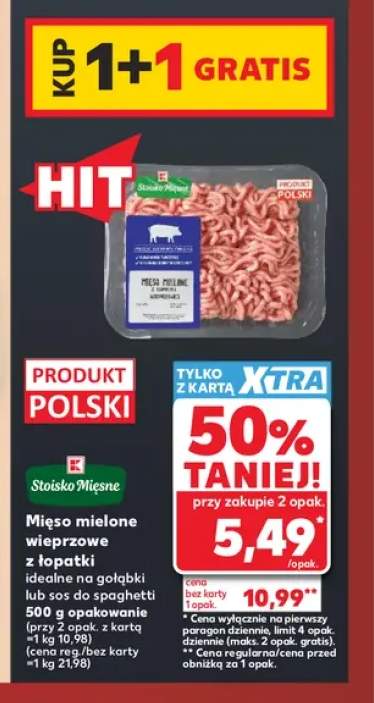 Mięso mielone wieprzowe z łopatki idealne na gołąbki lub sos do spaghetti Stoisko Mięsne