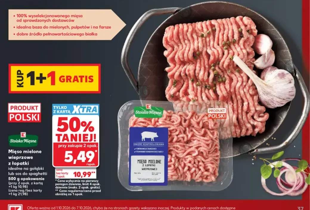 Mięso mielone wieprzowe z łopatki idealne na gołąbki lub sos do spaghetti Stoisko Mięsne