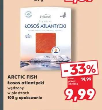 Łosoś atlantycki wędzony w plastrach Arctic Fish