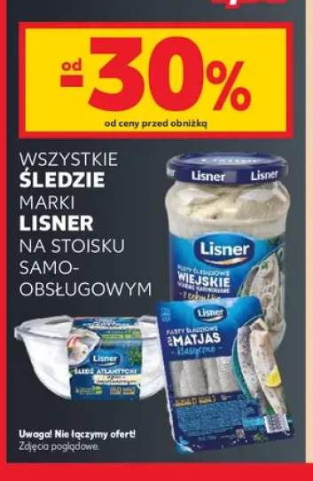 Śledzie marki Lisner na stoisku samoobsługowym +3 warianty