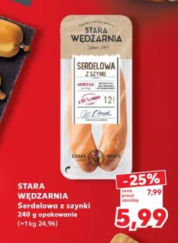 Serdelowa z szynki Stara Wędzarnia