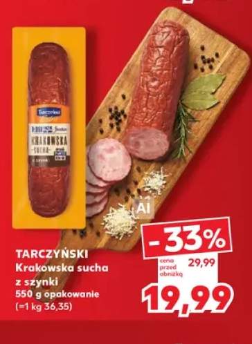 Kiełbasa krakowska sucha z szynki Tarczyński