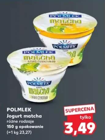Jogurt matcha biała czekolada Polmlek +1 wariant