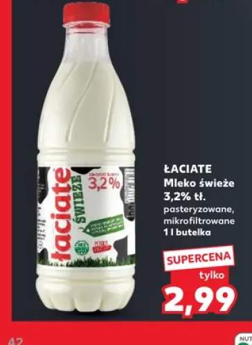 Mleko świeże pasteryzowane mikrofiltrowane Łaciate 3,2%