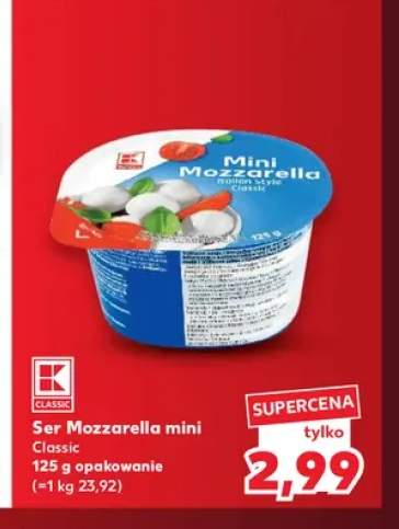 Ser Mozzarella mini Classic K-Classic