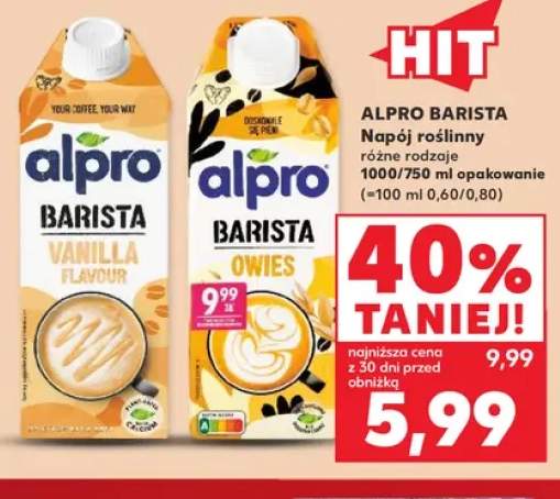 Napój roślinny Alpro Barista Vanilla Flavour +1 wariant