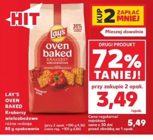 Krakersy wielozbożowe Lay's Oven Baked