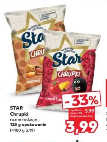 Chrupki orzechowe Star +1 wariant