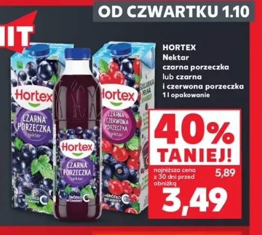 Nektar czarna porzeczka Hortex +1 wariant