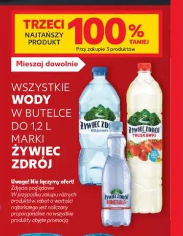 Wody w butelce do 1,2 l marki Żywiec Zdrój +3 warianty
