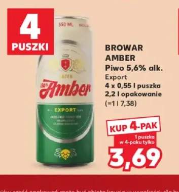 Piwo Browar Amber Export 5,6% 4-pak