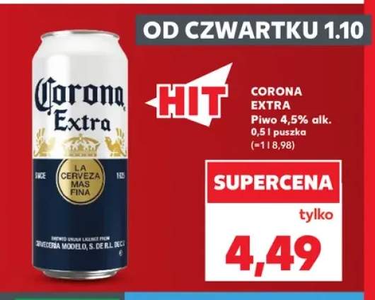 Piwo Corona Extra 4,5% alk.