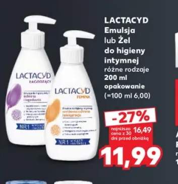 Emulsja do higieny intymnej Lactacyd Łagodzący +1 wariant