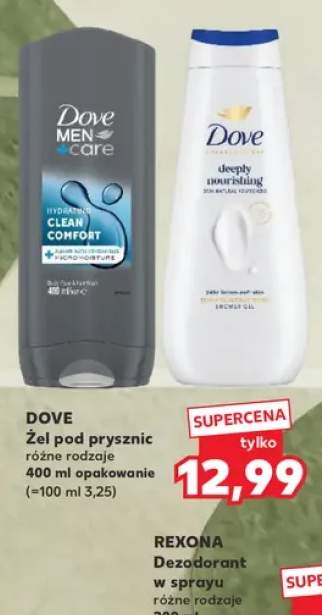 Żel pod prysznic Dove Men+Care Clean Comfort +1 wariant