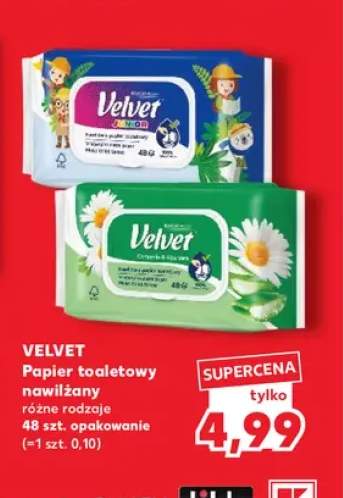 Papier toaletowy nawilżany Velvet