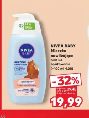 Mleczko nawilżające Nivea Baby