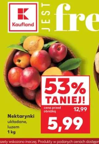 Nektarynki układane