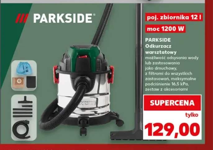 Odkurzacz warsztatowy Parkside