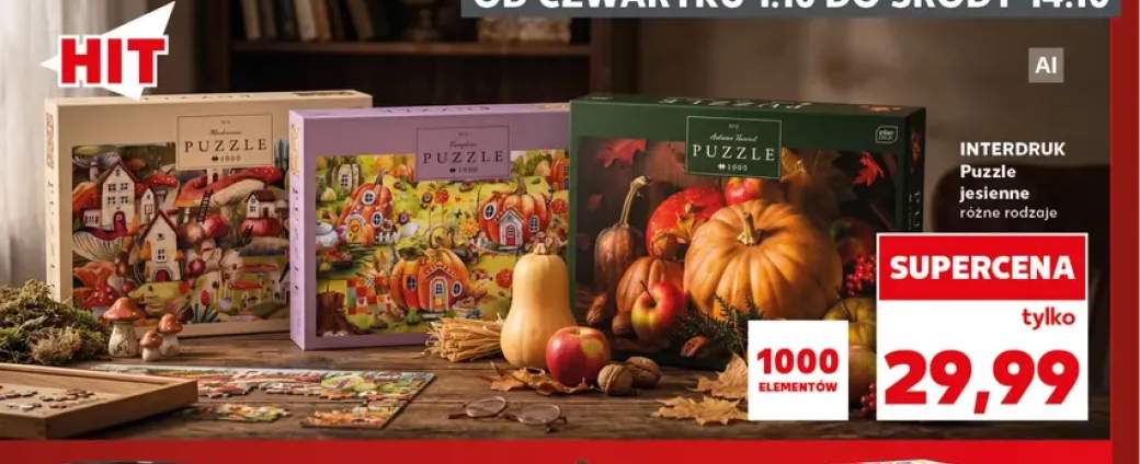 Puzzle jesienne Interdruk 1000 elementów