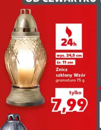 Znicz szklany Wzór