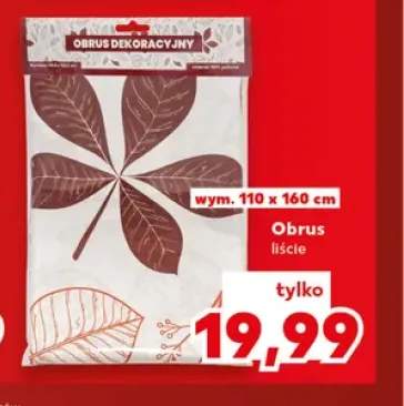 Obrus liście 110x160 cm