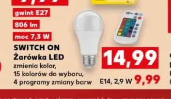 Żarówka LED zmienia kolor E27 Switch On +1 wariant