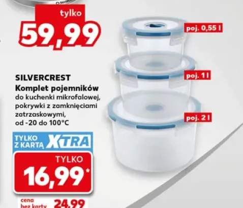 Komplet pojemników do kuchenki mikrofalowej Silvercrest