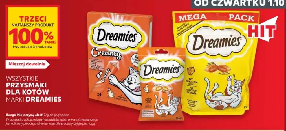 Przysmaki dla kotów marki Dreamies +3 warianty