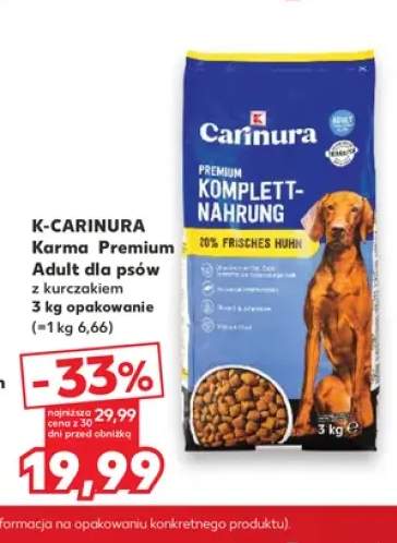 Karma premium adult dla psów z kurczakiem K-Carinura