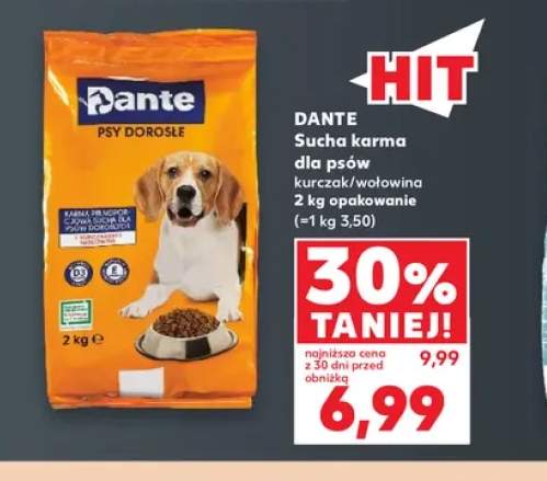 Sucha karma dla psów kurczak wołowina Dante