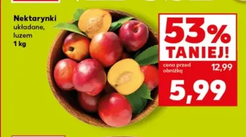 Nektarynki układane