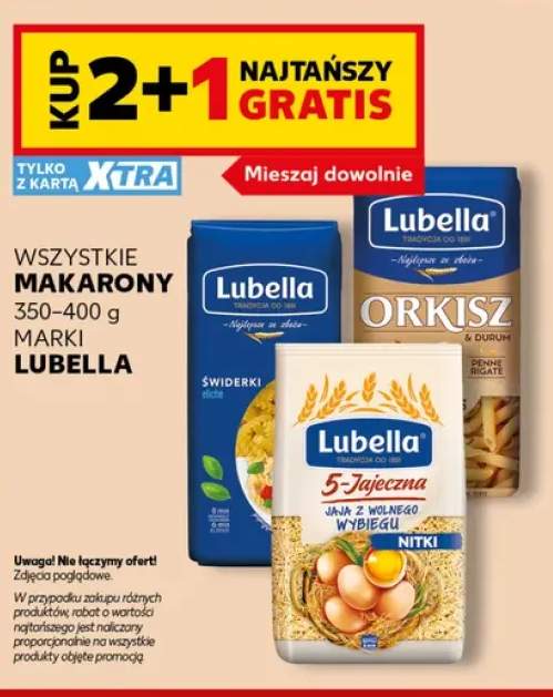 Makarony marki Lubella +3 warianty