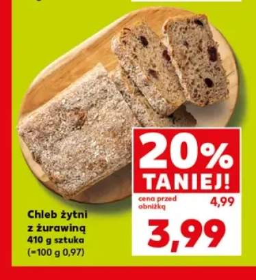 Chleb żytni z żurawiną