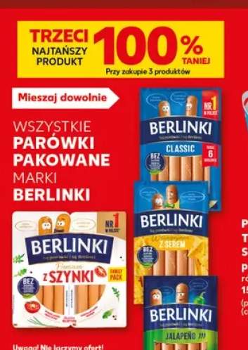 Parówki Classic Berlinki +4 warianty