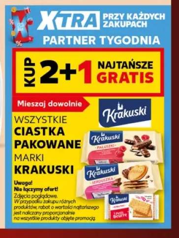 Ciastka pakowane marki Krakuski